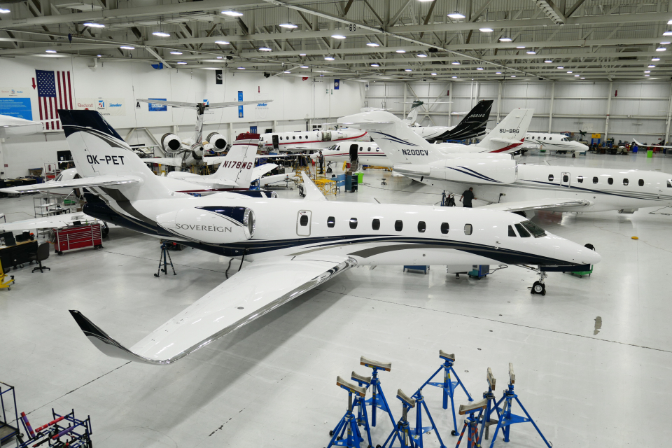 C680 Jet In Flight Cessna Citation 680 | Aeropartner
